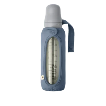 Mbeshtjellesja e shishes se xhamit BIBS – PETROL BLUE