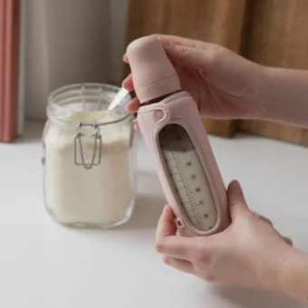 Mbeshtjellesja e shishes se xhamit BIBS – BLUSH