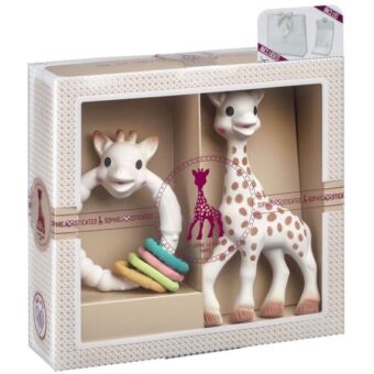 Seti Sophie la Girafe – Gjirafa Klasike & Unaza me Ngjyra